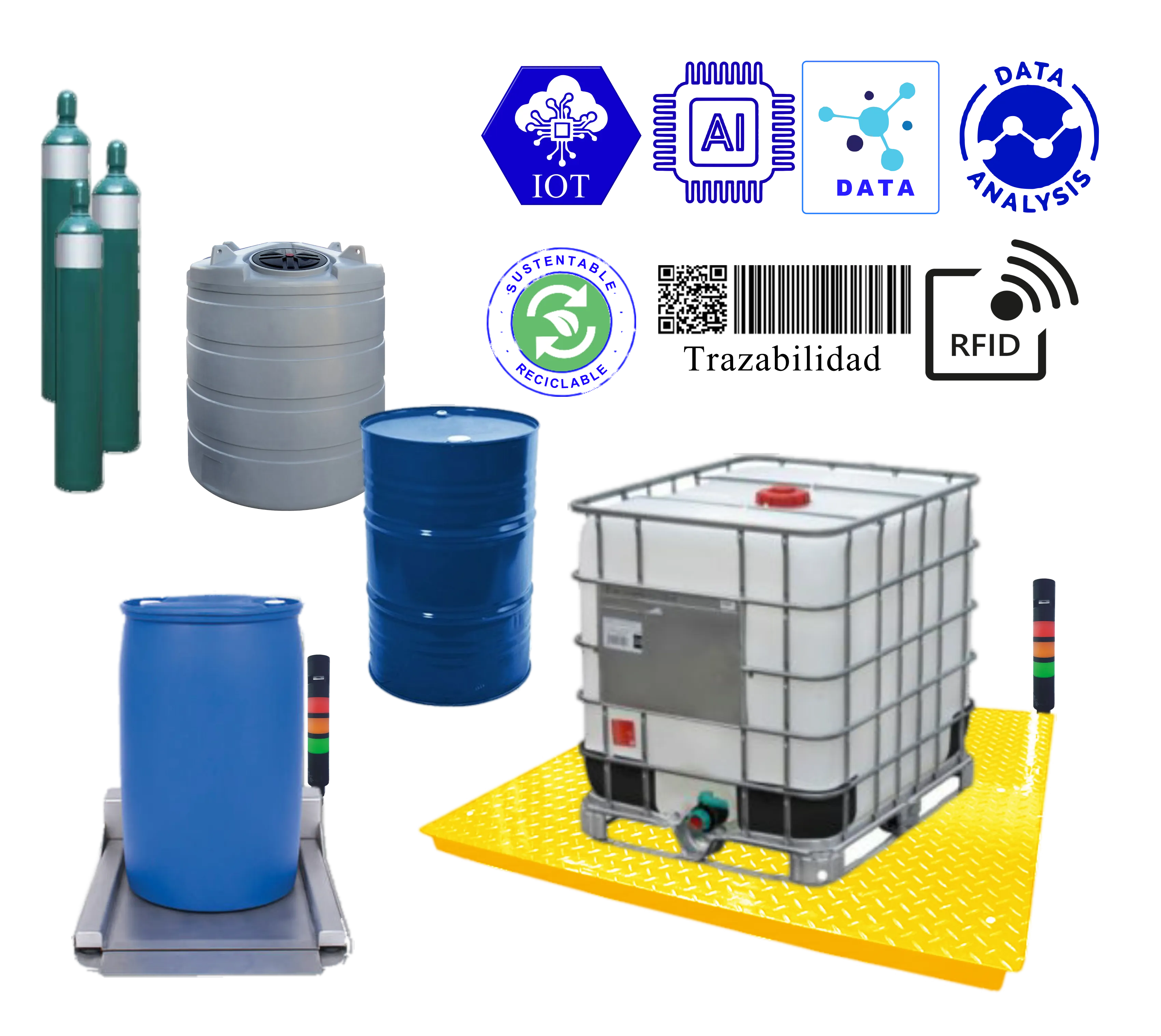 Balanza Estanque Cilindros Tambores IOT